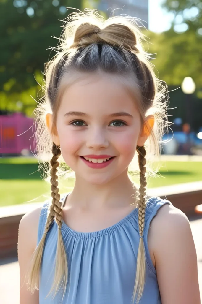15 Beautiful Hairstyles With Baby Braids  Baby Braids With a Messy Bun