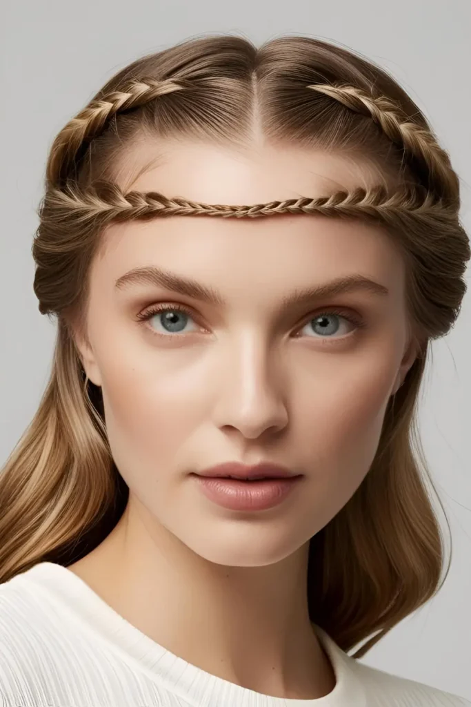 15 Beautiful Hairstyles With Baby Braids  Classic Baby Braids Headband