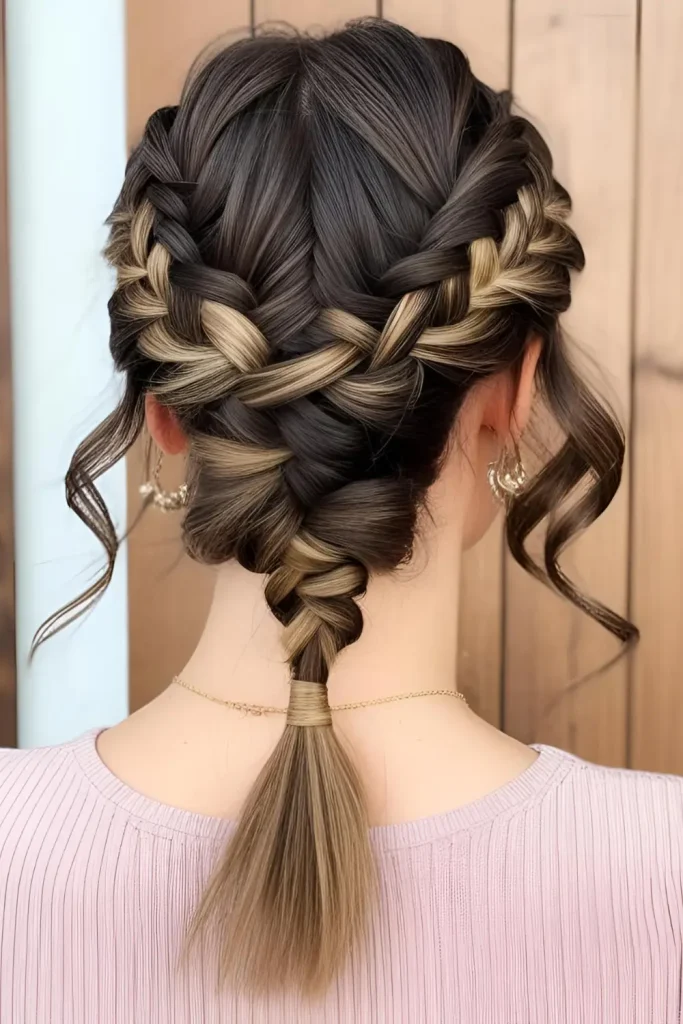 Half-Up Braided Twist