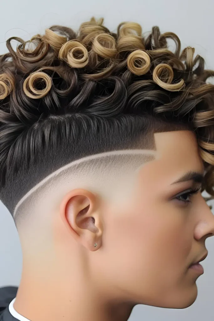 15 Best Faded Undercut Hairstyles for Men Curly Faded Undercut