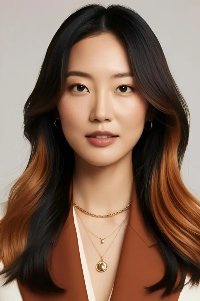 15 Best Hairstyles With Caramel Highlights Caramel dip-dye on straight hair