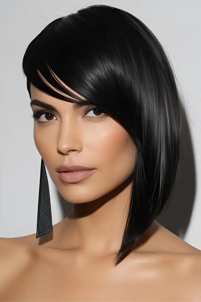 15 Different Types of Bangs to Try Out! ( Asymmetrical Bangs