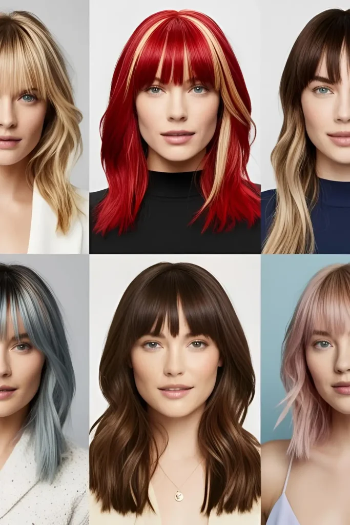 15 Different Types of Bangs to Try Out! ( Hair Color Ideas to Complement Your Bangs)