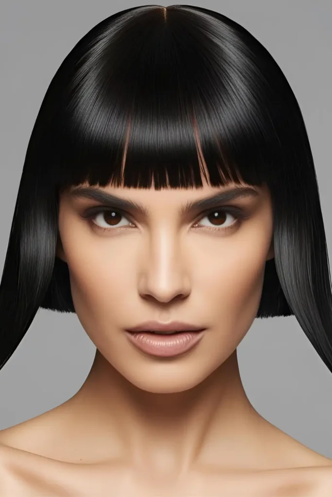 15 Different Types of Bangs to Try Out!   V-Shaped Bangs