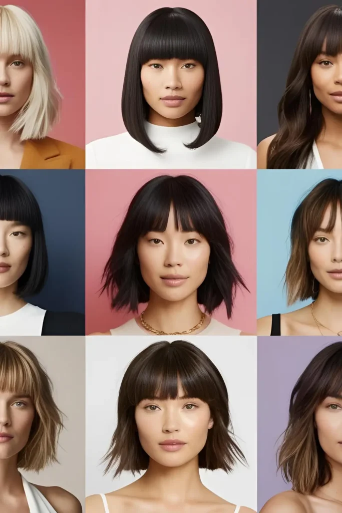 15 Different Types of Bangs to Try Out!  Why These Bangs Are Popular