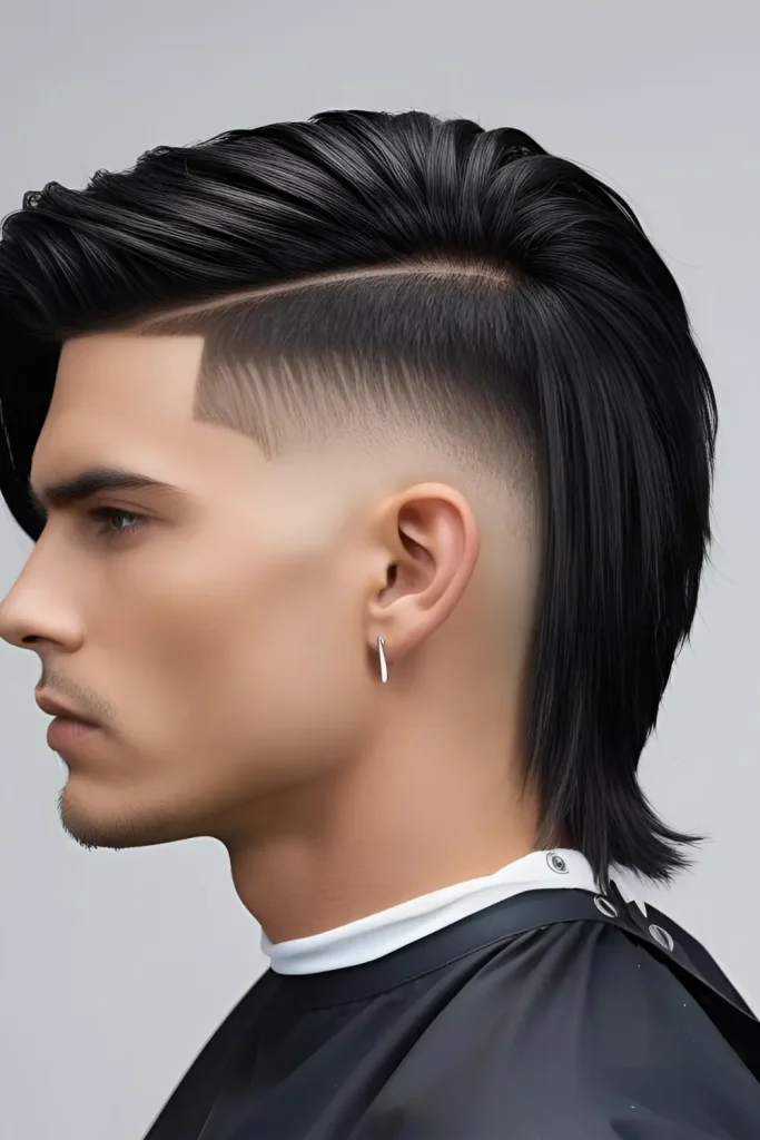 15 Edgy Faded Mullet Hairstyles for Men