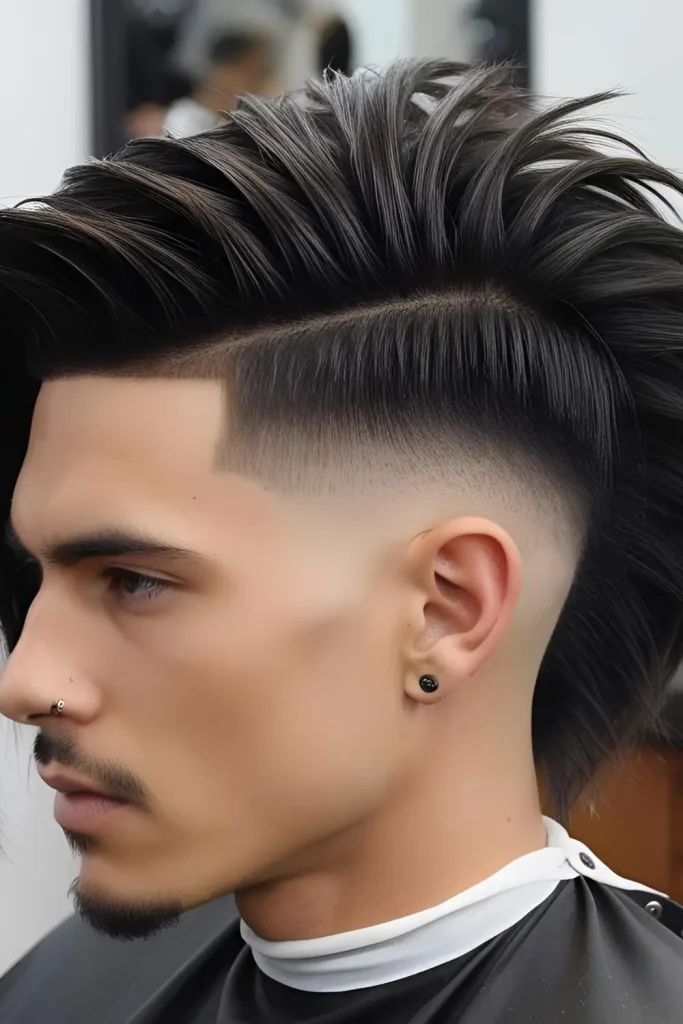 15 Edgy Faded Mullet Hairstyles for Men  Mullet with Shaved Sides and Fade)