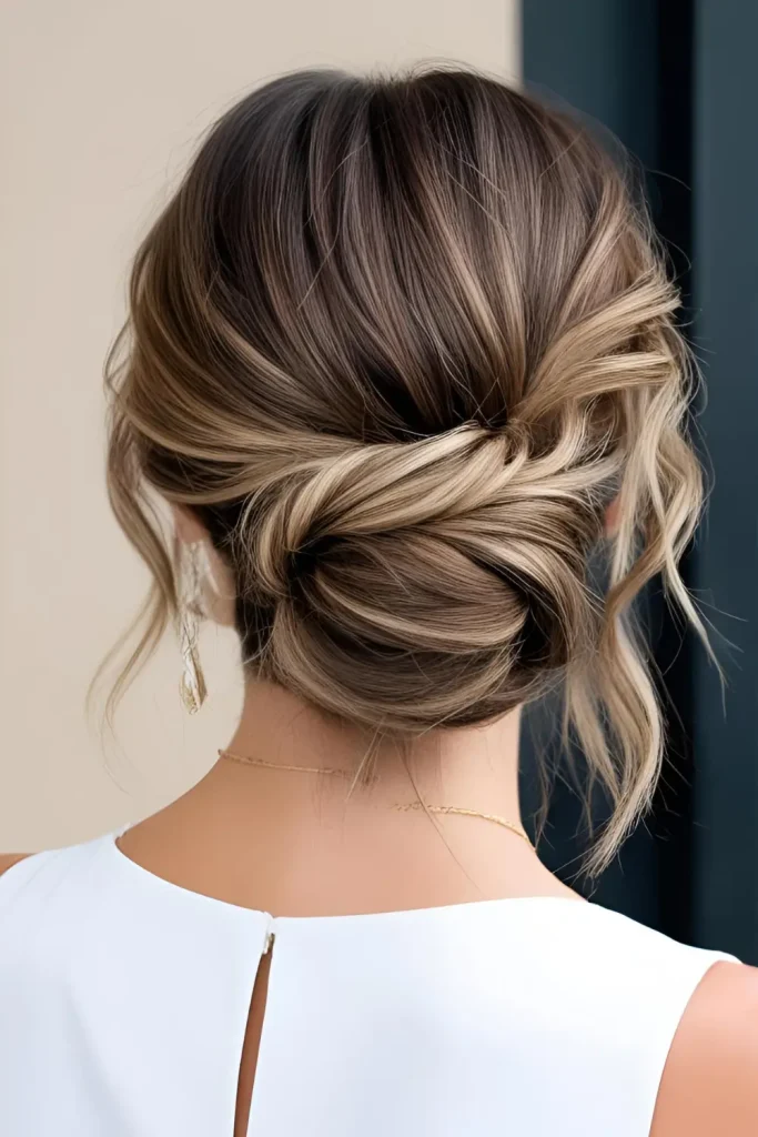 15 Hairstyles for Oval-Shaped Face Messy bun)