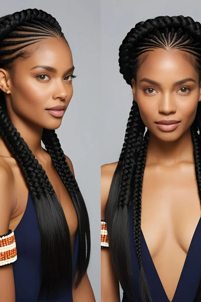 15 Mesmerising Fulani Braids to Stun Everyone Fulani Braids with Middle Part