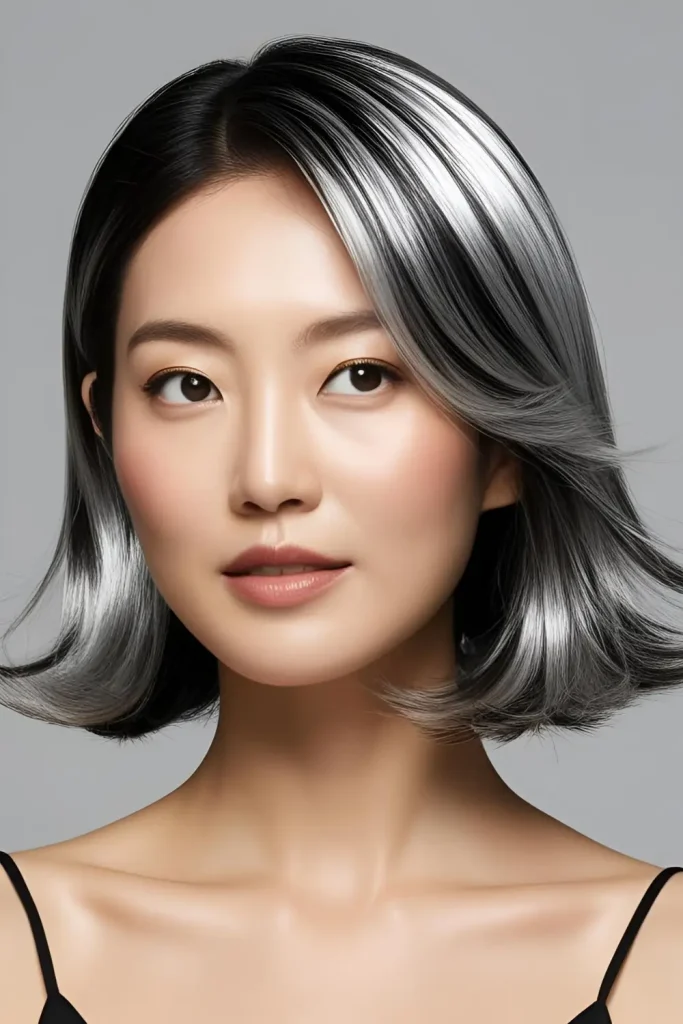 15 Shining Hairstyles With Silver Highlights