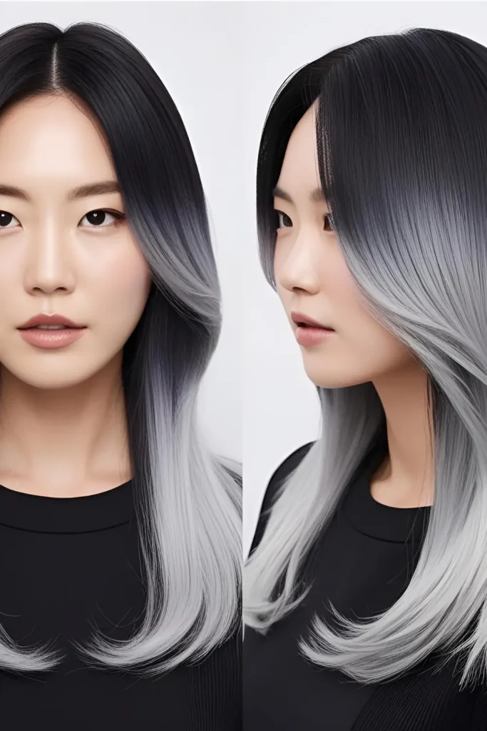 15 Shining Hairstyles With Silver Highlights Platinum Silver Ombre