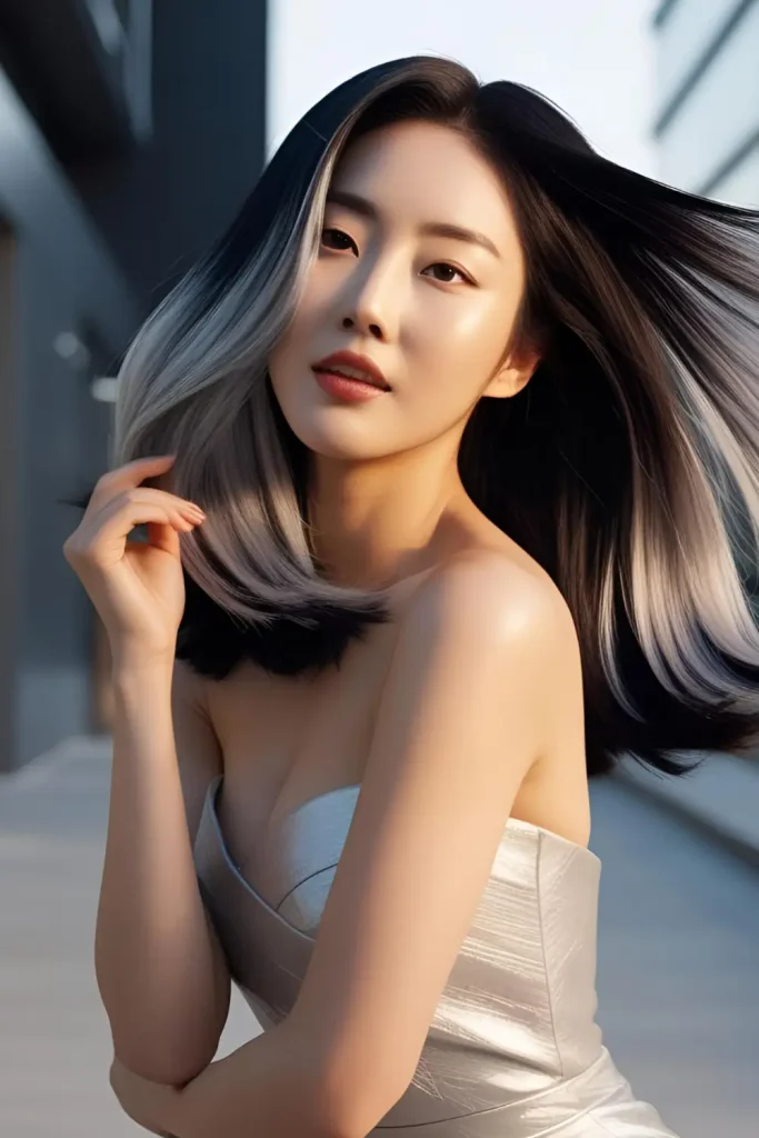 15 Shining Hairstyles With Silver Highlights (Silver Foil Highlights