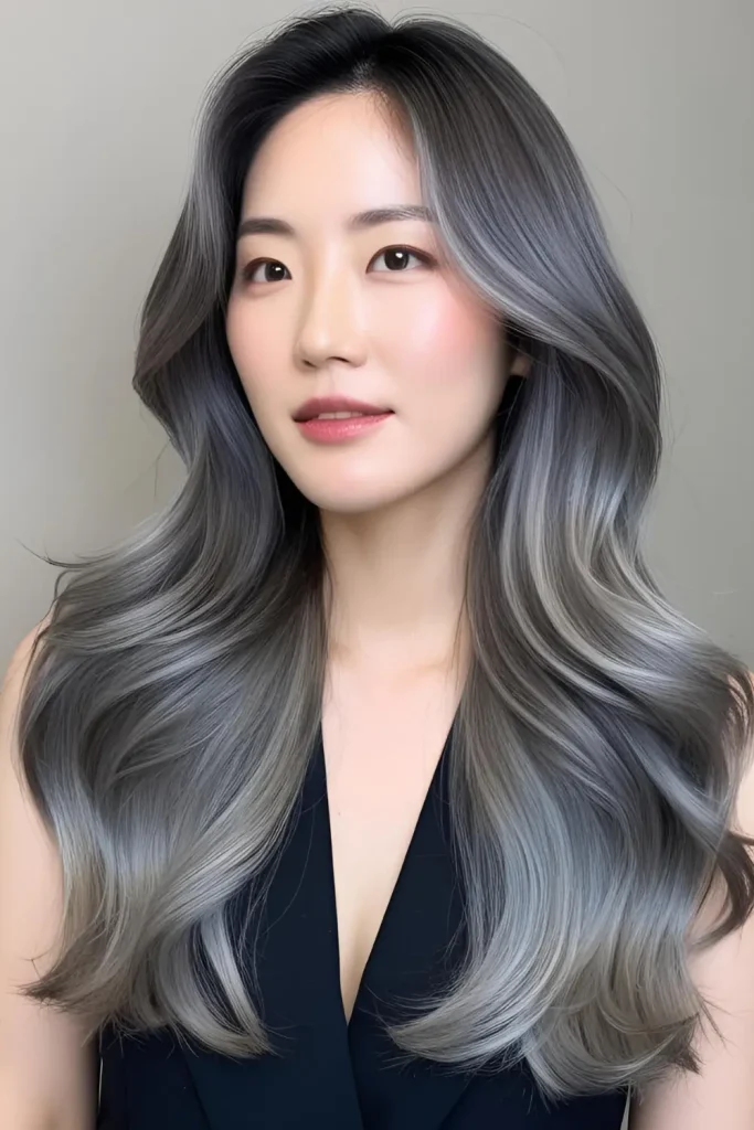 Smoky Silver Balayage