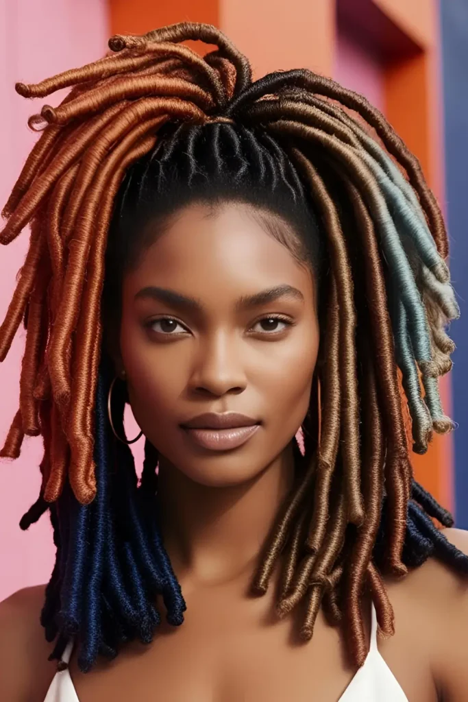 15 Stylish Hairstyles With Dyed Locs ( How to Choose the Best Color for Your Dyed Locs