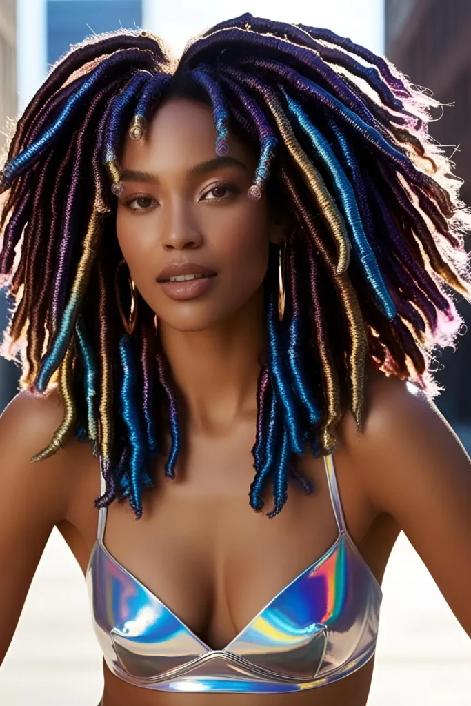 15 Stylish Hairstyles With Dyed Locs  Upcoming Hair Color Trends in 2025