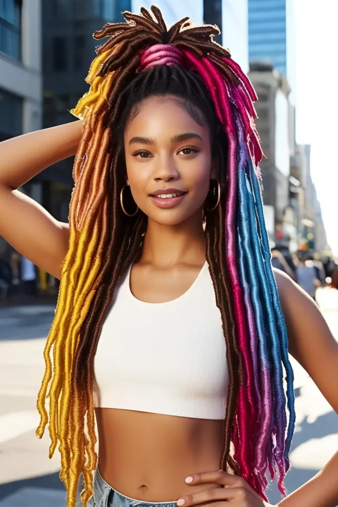 15 Stylish Hairstyles With Dyed Locs  Why Dyed Locs Are Popular