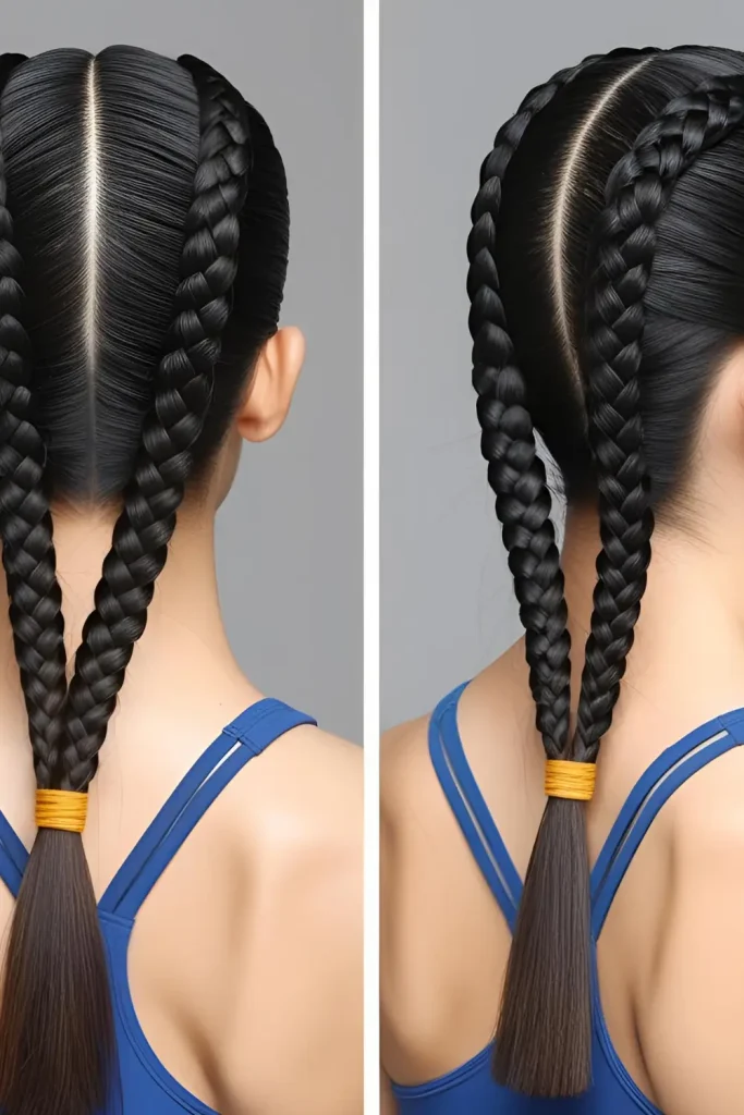 19 Gorgeous Dutch Braid Hairstyles Classic double Dutch braids