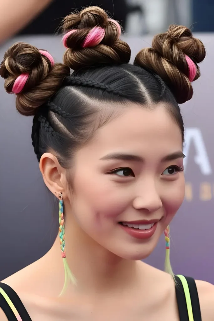 19 Gorgeous Dutch Braid Hairstyles Dutch braid into space buns