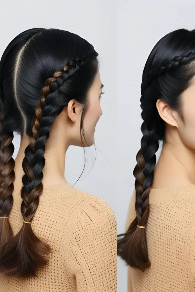 19 Gorgeous Dutch Braid Hairstyles Zigzag Dutch braids