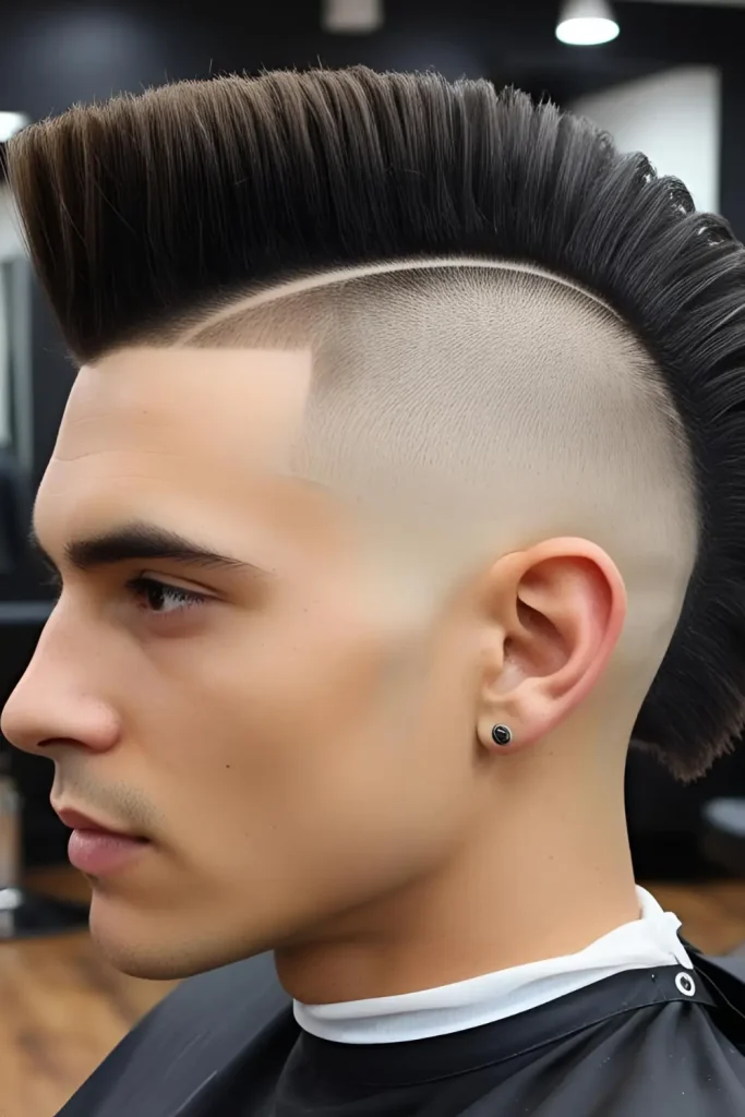 20 Edgy Side-Shaved Hairstyles to Stand Out! Mohawk-inspired side shave