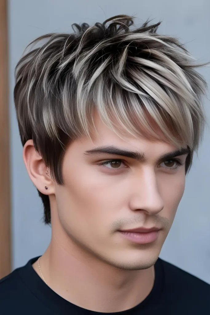 20 Stylish Men’s Wolf Cut Ideas   Wolf Cut with Fringe