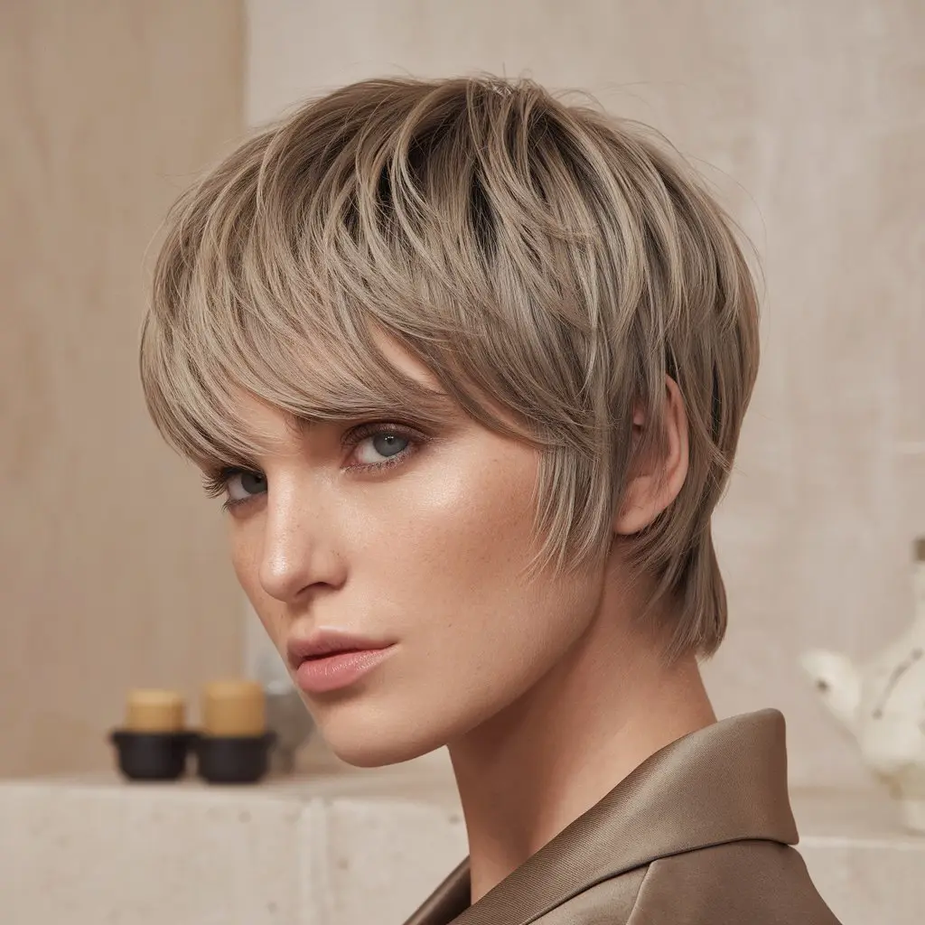 Ash Blonde with Subtle Highlights