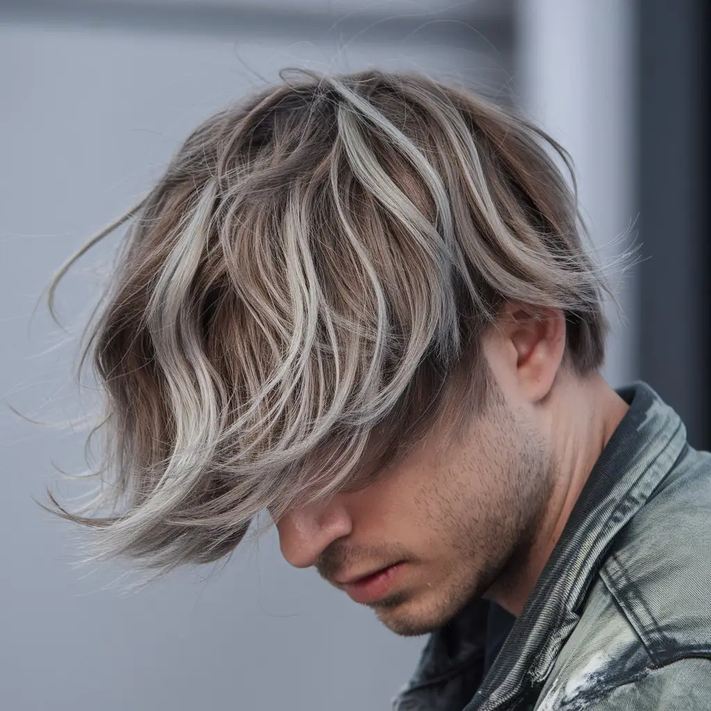  Ash Brown with Blonde Highlights