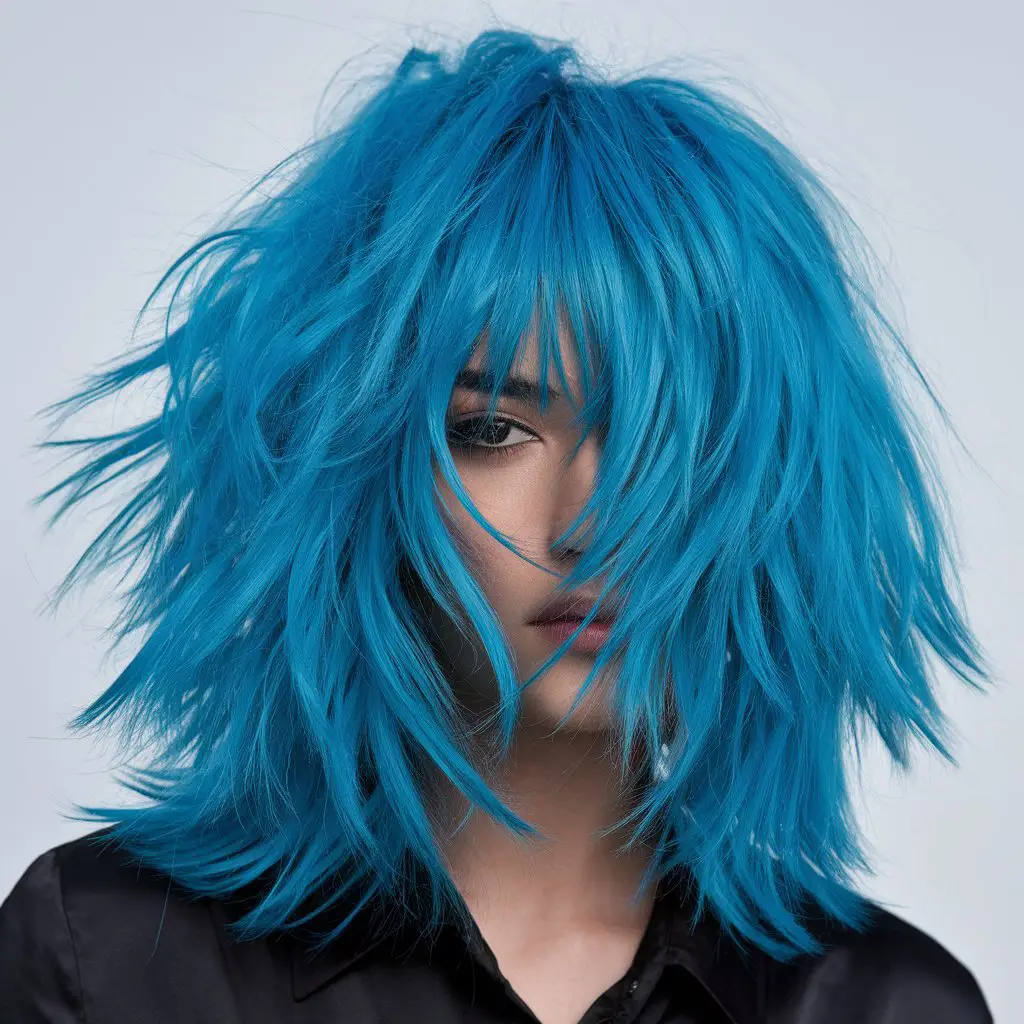 Choppy Kitty Cut with Bold Colors