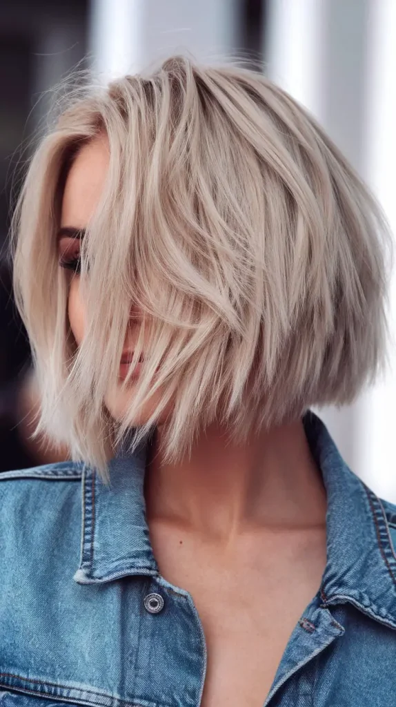 Classic Shaggy Bob – Timeless & Chic