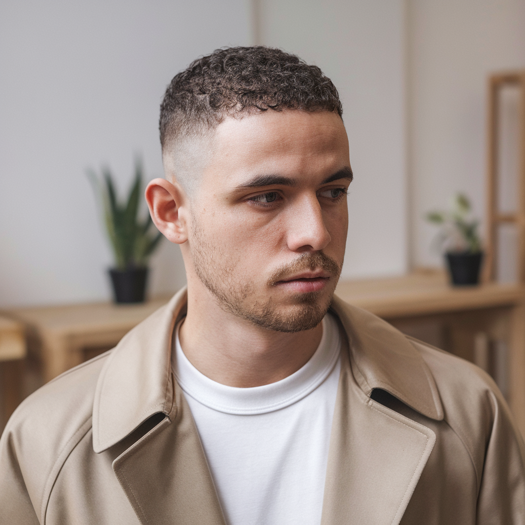 Curly Buzz Cut