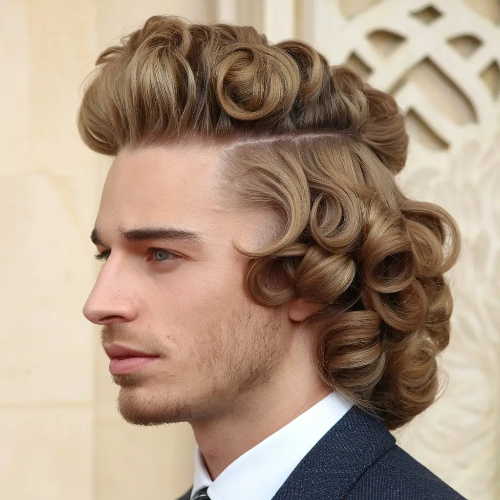 Curly Pompadour