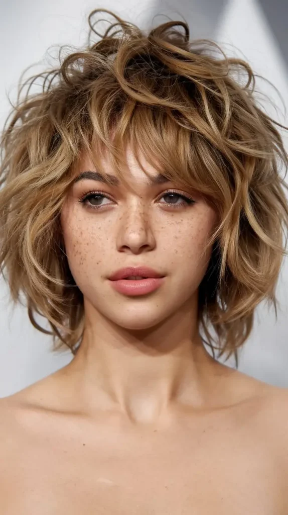 Curly Shag with Short Layers – Perfect for Natural Curls