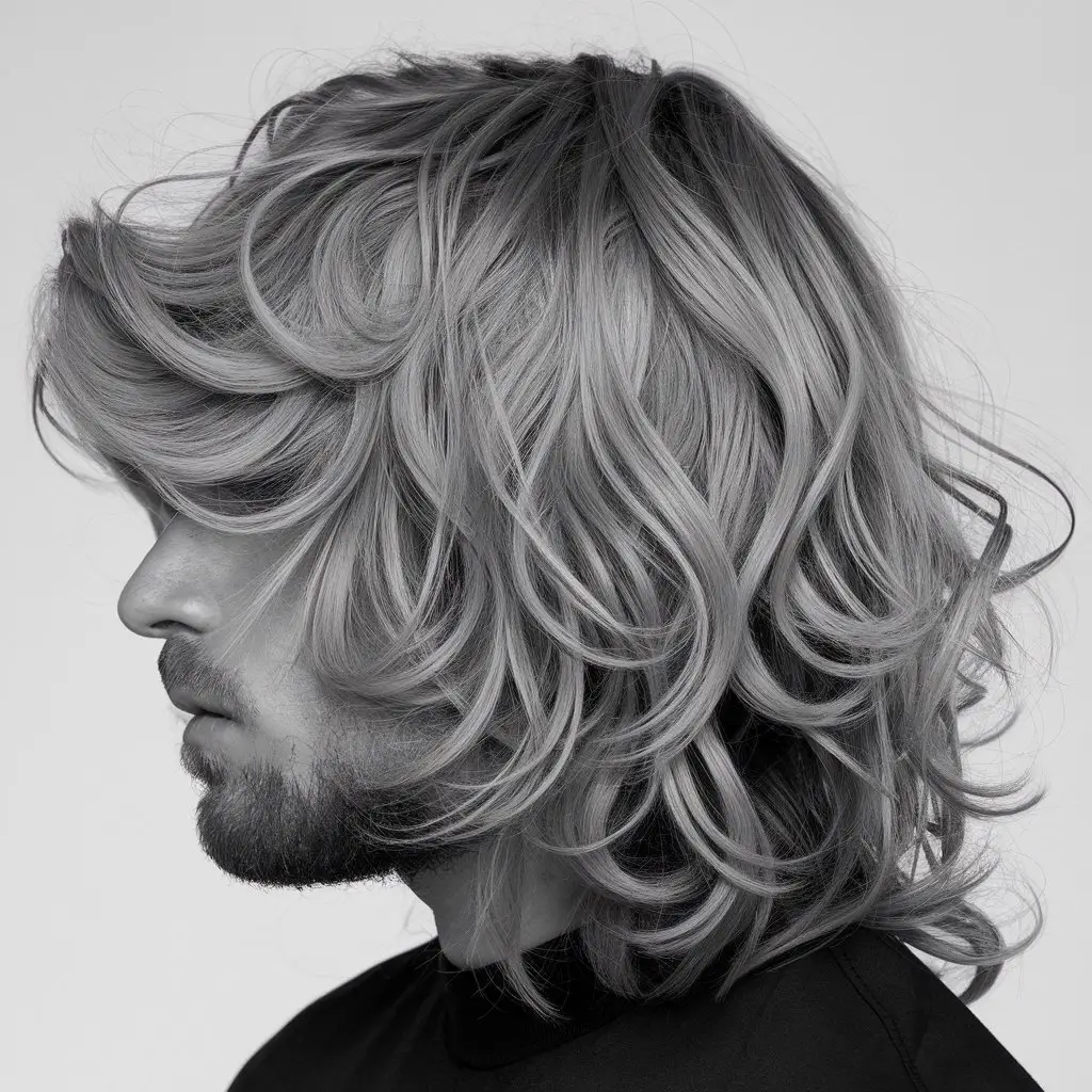 Curly Subtle Mullet