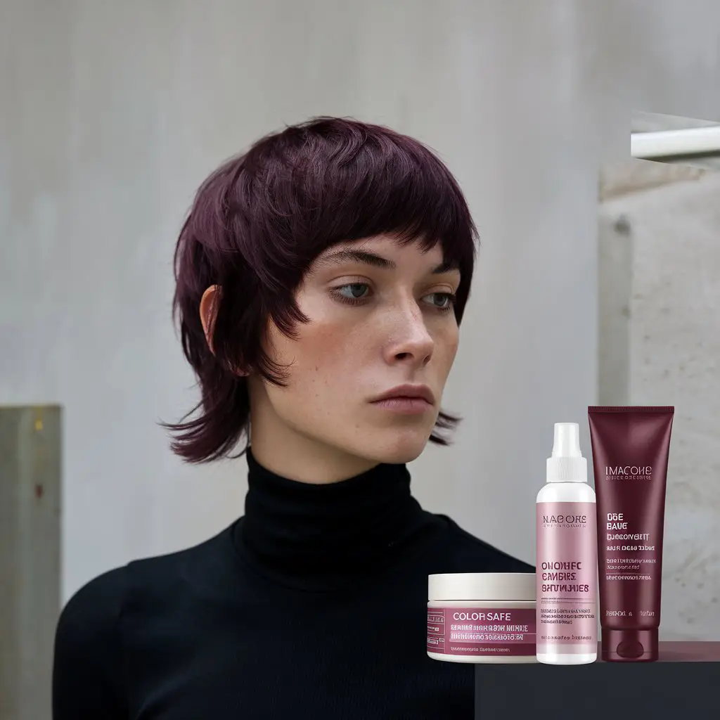 Dark Burgundy with Soft Shag