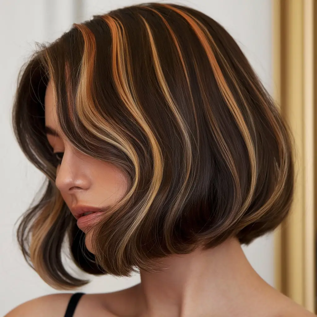 Dark Espresso with Caramel Highlights