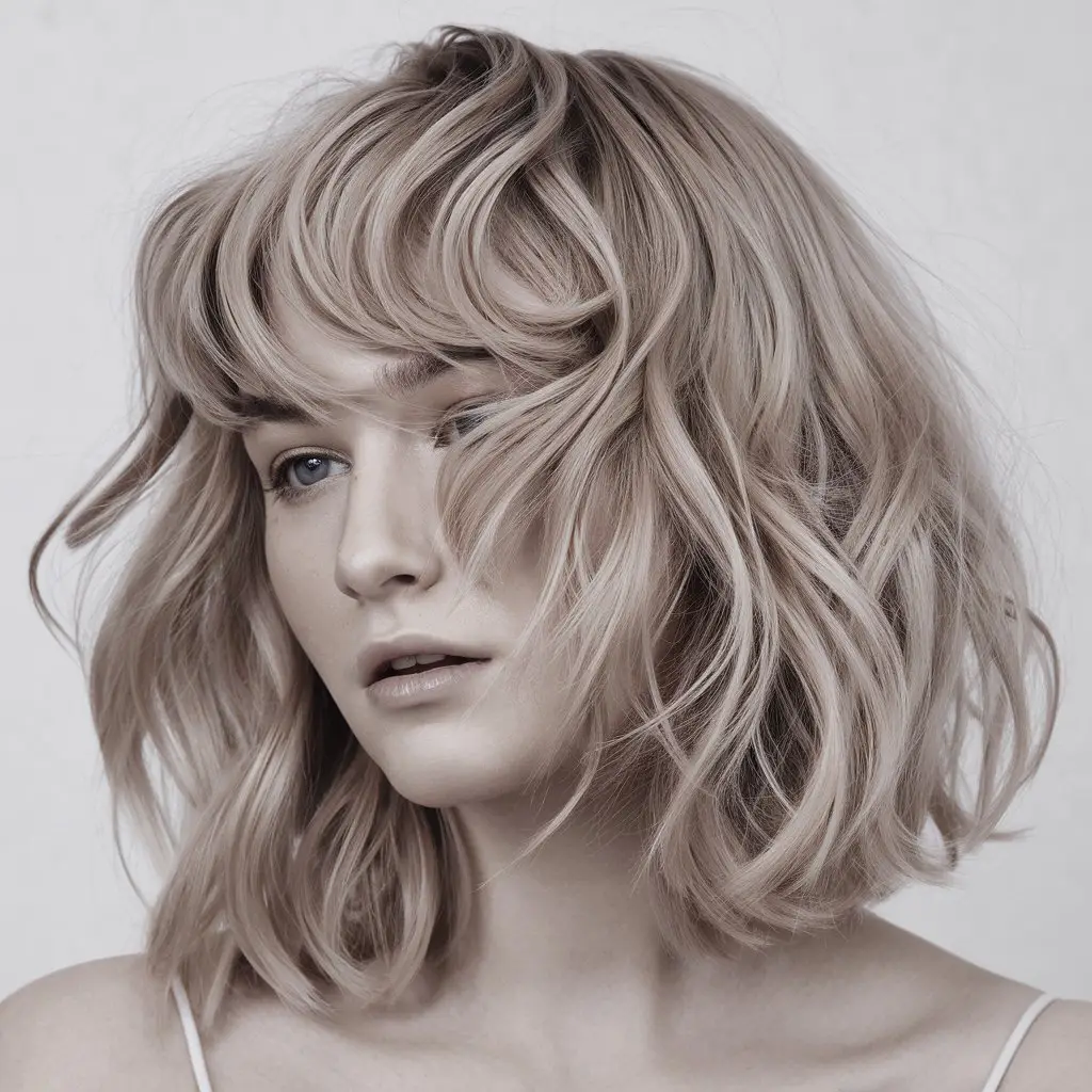 Feathered Shag with Soft Curls