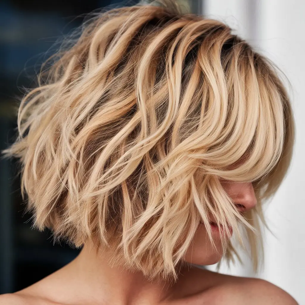 Golden Blonde with Beachy Waves