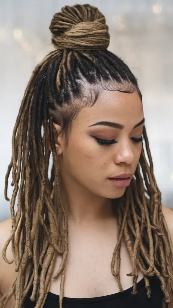 Half-Up, Half-Down Locs
