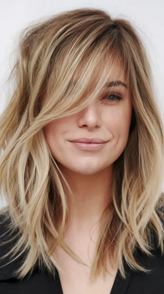 Layered Cut With Side Bangs
