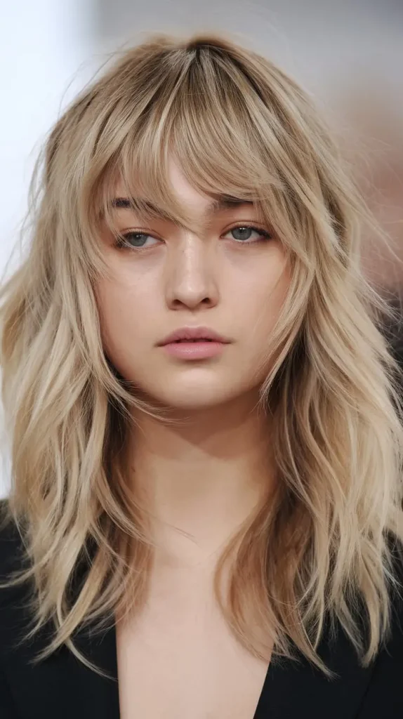 Layered Hair With Bangs