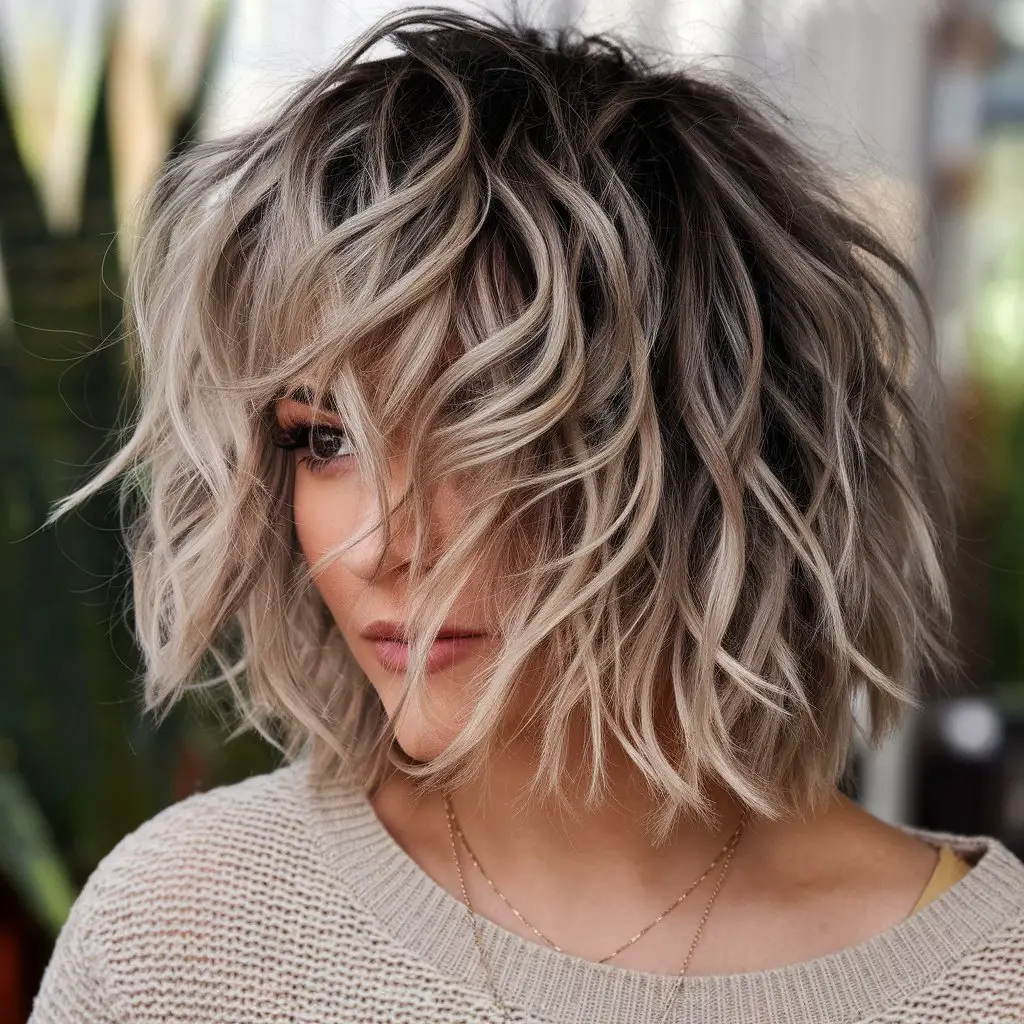 Messy Shag with Soft, Loose Curls