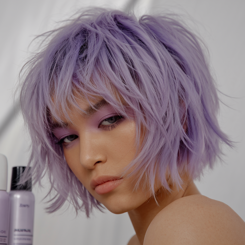 Purple Haze with Shaggy Layers