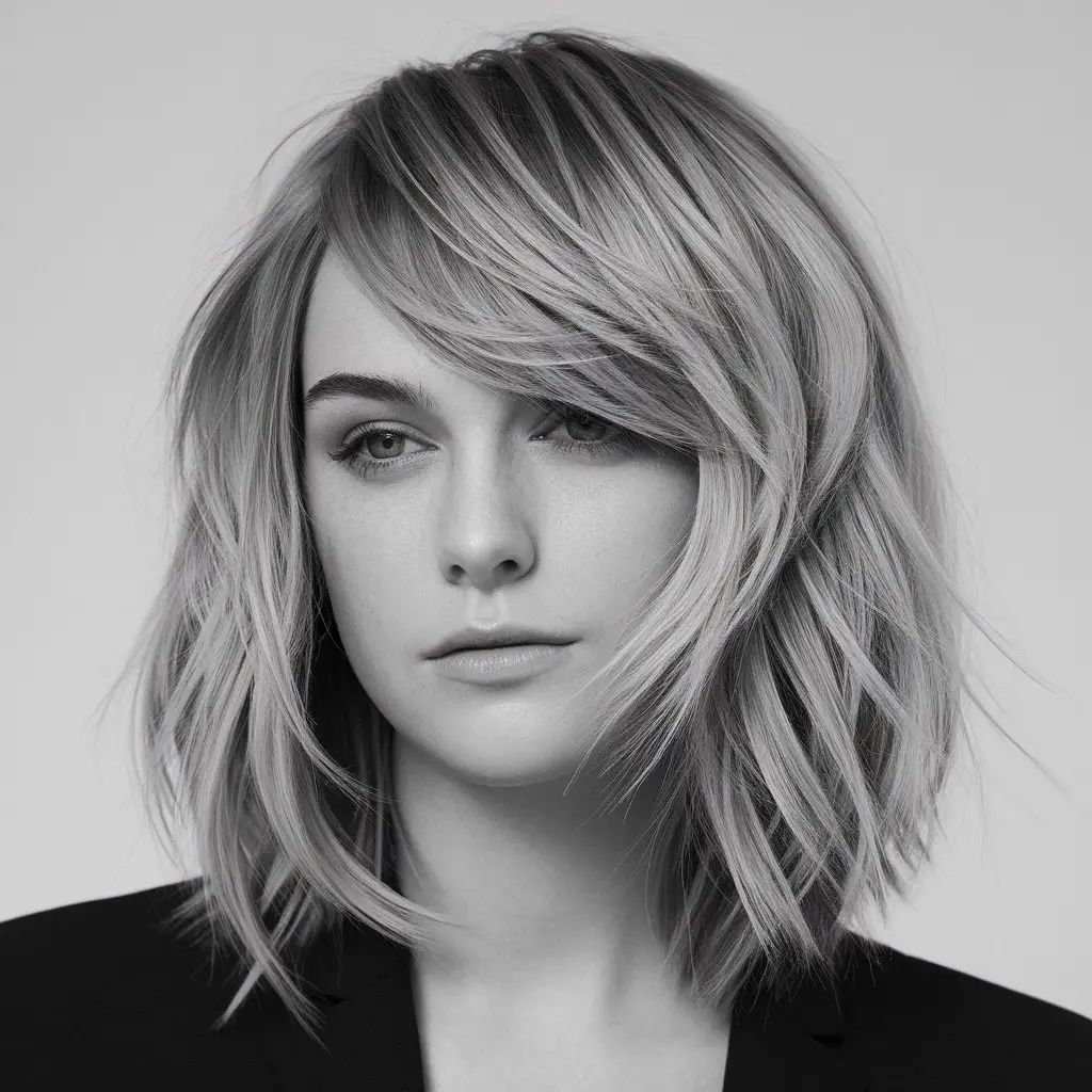Shag with Soft Layers and Feathered Bangs