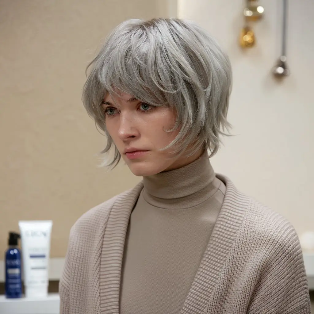 Silver Gray with Subtle Layers