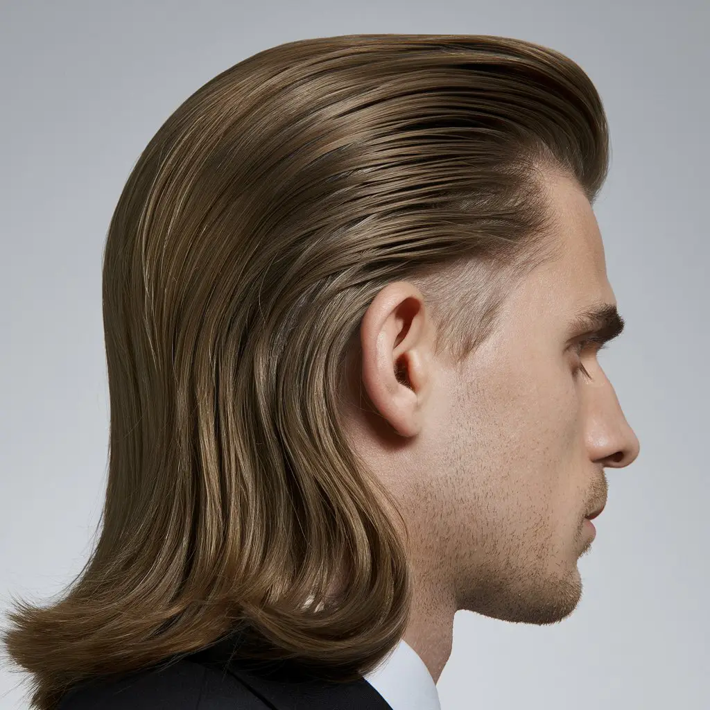 Slicked-Back Mullet