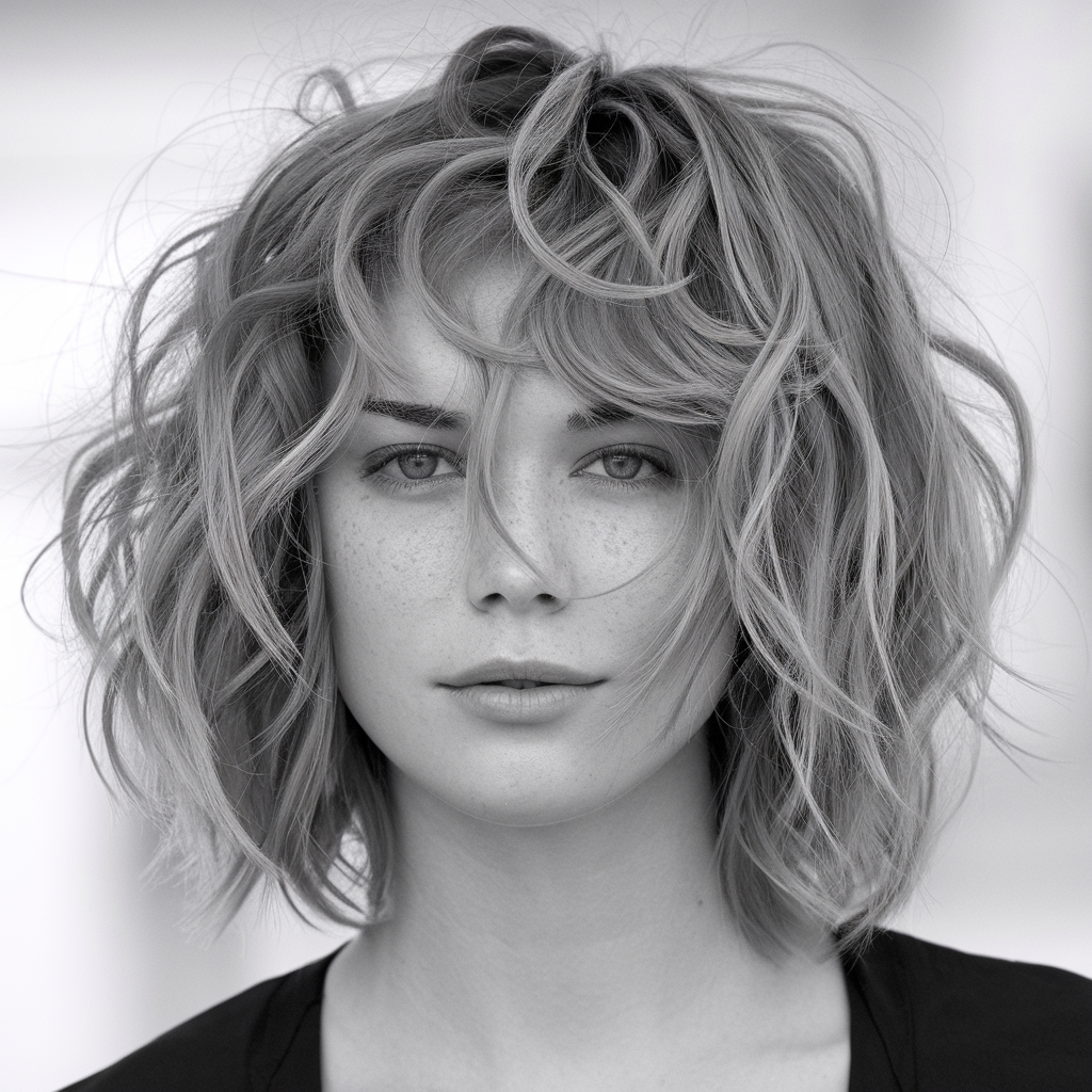 Textured Curly Shag with Subtle Layers