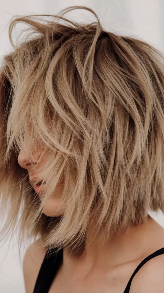Textured Undercut Bob