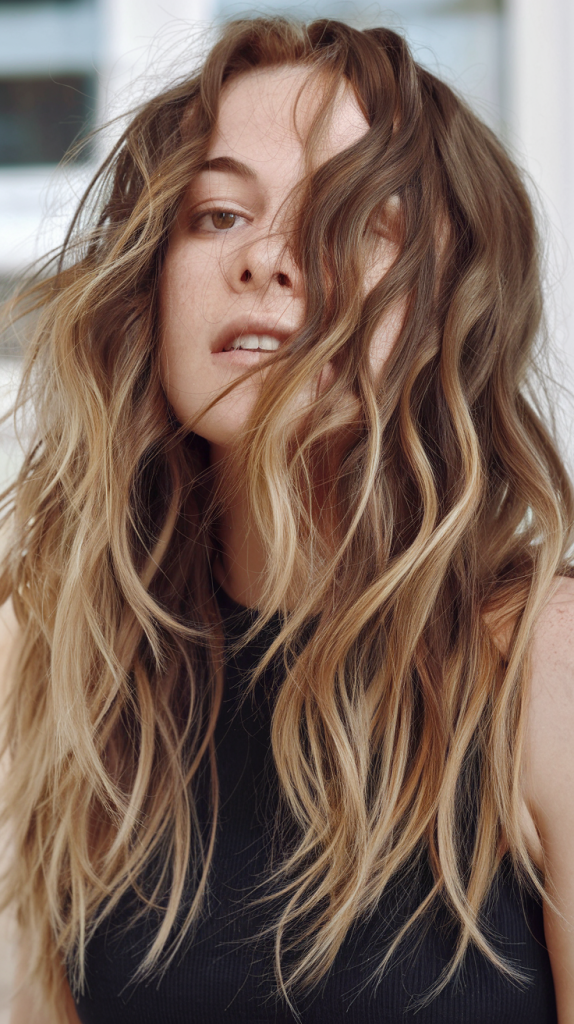 Textured Waves with Dry Shampoo