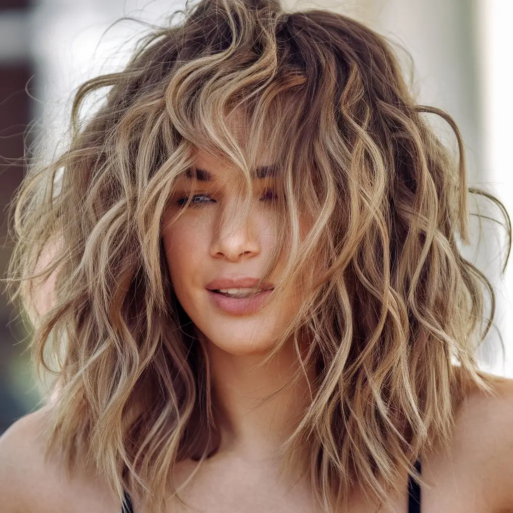 Tousled Twisty Curly Shag