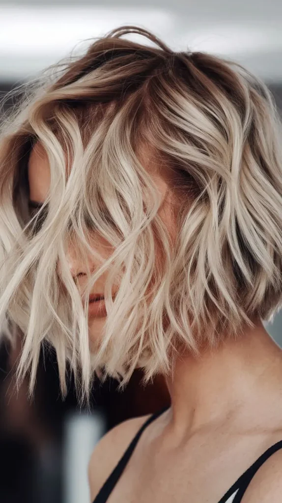 Wavy Undercut Bob